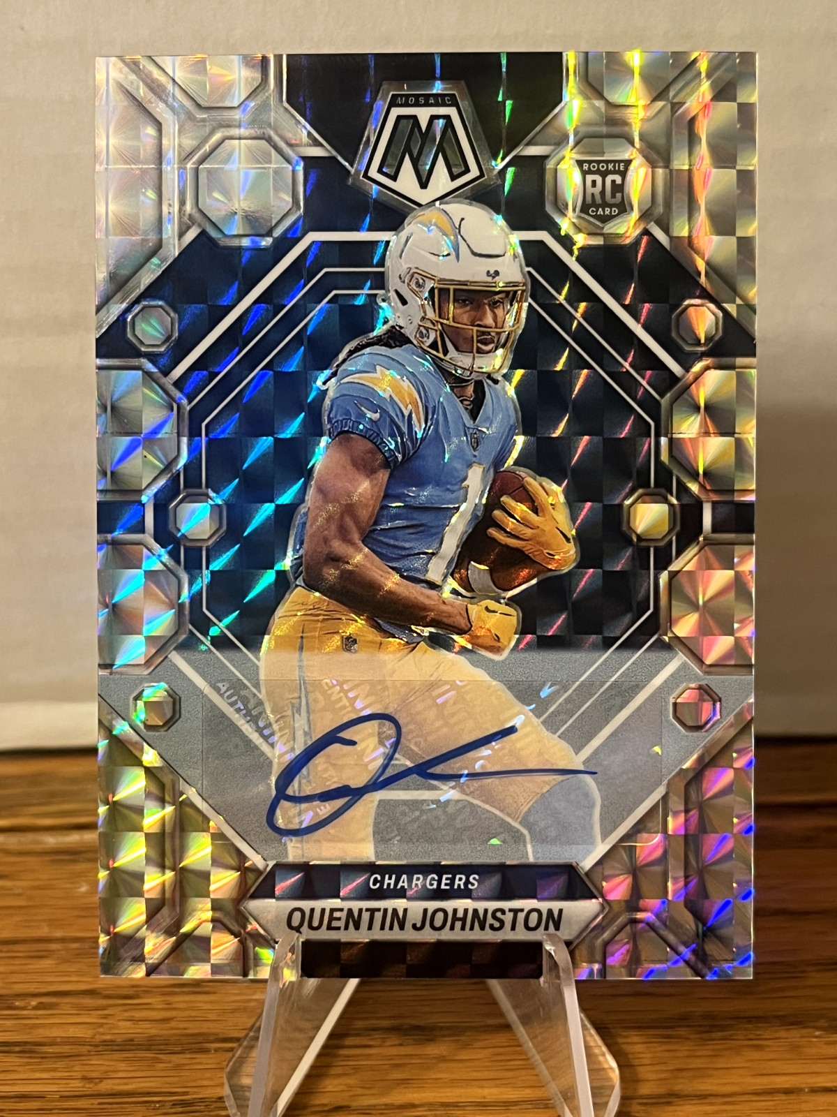 2023 Panini Mosaic - Quentin Johnston #356 Mosaic Prizm Autographs Rookie