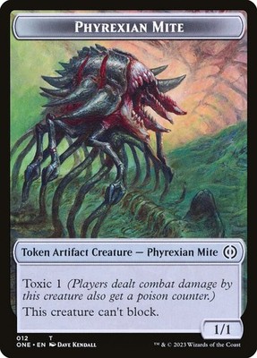 4x Phyrexian Mite Token #012 - NM - Phyrexia: All Will Be One - SPARROW MAGIC