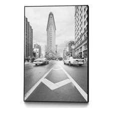 Giant Art Canvas  24x36 Taxiiii Framed in White
