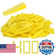 DGSL System poziomowania płytek Kliny do płytek, 400 SZTUK Kliny do poziomowania płytek wielokrotnego użytku do 