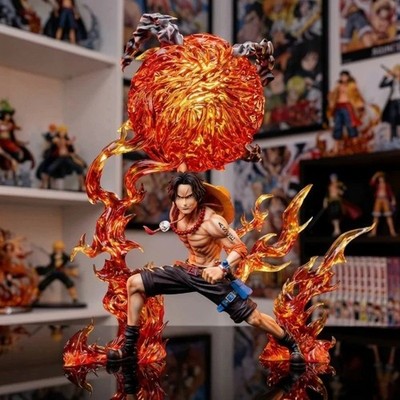 One Piece Portgas D. Ace Figur   Feuerfaust Flammenkaiser   PVC Anime Deko 26 cm