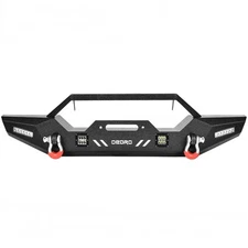 Front Bumper for 07-18 Jeep Wrangler JK Unlimited with LED Light and D-Rings