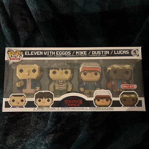 Funko Pop! 8 Bit Stranger Things 4-Pack Eleven with Eggos Mike Dustin Lucas