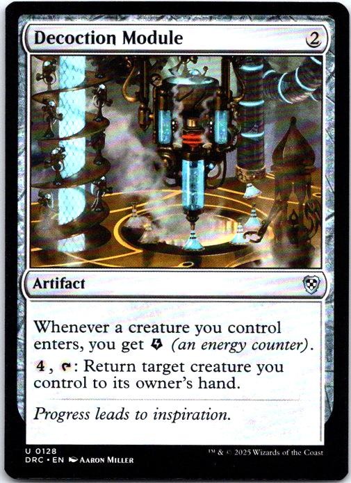 Decoction Module 128 Uncommon Commander: Aetherdrift Magic: The Gathering NM