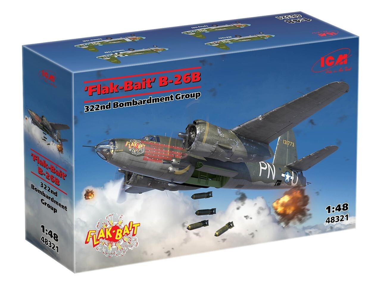 B-26B Marauder Flak-Bait maquette 1/48 pour diorama Seconde Guerre mondiale