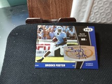 2009 SAGE Hit - Auto Brooks Foster #A81 Silver (AU, RC) North Carolina Tarheels