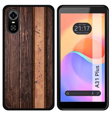 Silikonhülle Für ZTE Blade A31 Plus Holzdesign 05 Zeichnungen