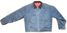 BIG MAC Bomber Denim Jacket Mens M Quilted Lined Full Zip Vintage JC Penney 80's