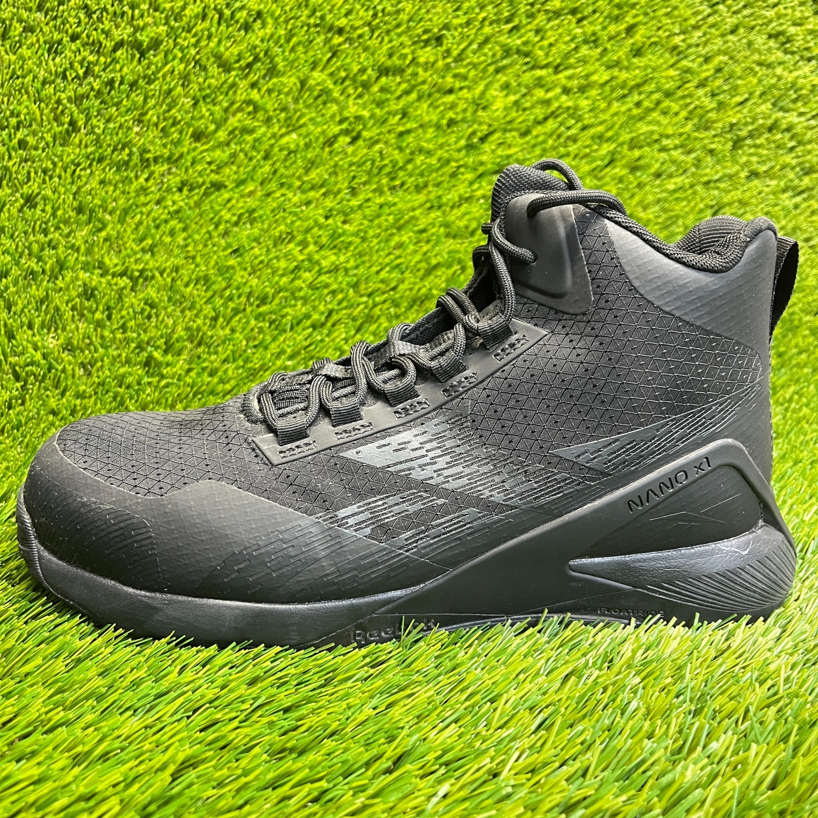 Reebok Nano X1 Adventure Mens Size 8W Black Outdoor Composite Toe Work Boots