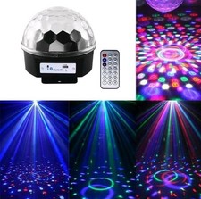 Sfera led rgb lampada bluetooth effetti strobo discoteca usb luce multicolori