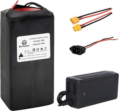 36V E /b ike Battery Pack 12Ah LiFePo4 for El-ectric B-ike Bi cycle Motor 500W