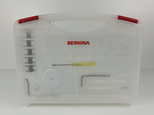 Bernina Clear Sewing Case Storage Accessory Carrying Box + Accessories - No Feet