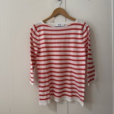 Blugirl Blumarine Women's Striped Pullove Top SZ S Italy Quiet Luxury Nautical