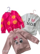 Girls 5T Hoodie Sweatshirt Bundle Daisy Bunny I Love Mom
