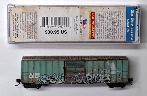 MTL Micro-Trains 02544931 EEC 3017 ex Berlin Mills FW Factory Weathered - Afbeelding 1 van 3