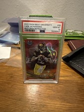 2022-23 Bowman's Best University Cade McNamara Red Lava /5 PSA 10 POP 1 Iowa