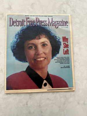 Detroit Free Press Magazine, June 24, 1990, cover: Paula Blanchard