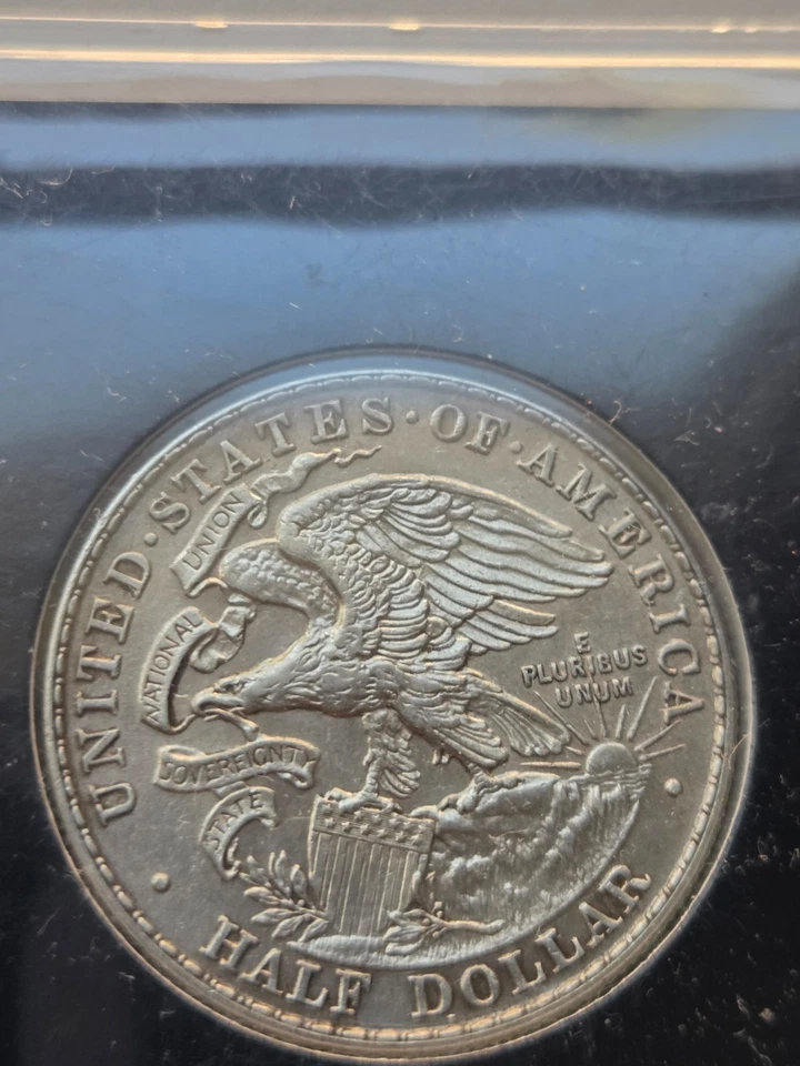 Fine 1918 Illinois Lincoln Centennial Silver Half Dollar Coin - Image 3 of 3