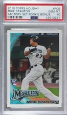2010 Topps Wal-Mart Platinum Giancarlo Stanton #RC6 PSA 10 GEM MT RC