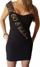60  Fabulous Lace Sash - 60th Birthday Sash