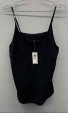 Banana Republic NWT Women's Black Eyelet Hem Cami Tank Top Petite M