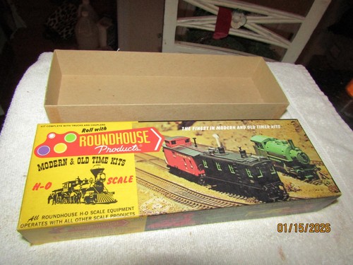 Kit de coche plano vintage Roundhouse HO 60' 1283 Southern Pacific SP caja vacía SOLO | Zustand: Used