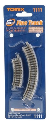 Tomix Spur N 011118 Super Mini Rail Kurvengleis C103F Modelleisenbahn Zubehör