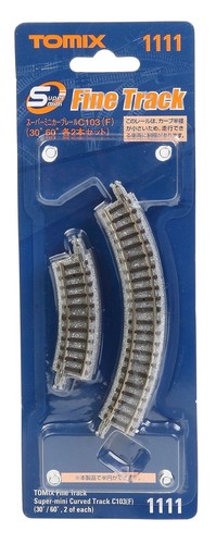 Tomix Spur N 011118 Super Mini Rail Kurvengleis C103F Modelleisenbahn Zubehör | Zustand: Neu