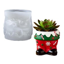 Holiday Boot Silicone Mould for Creating Textured Planters Craft