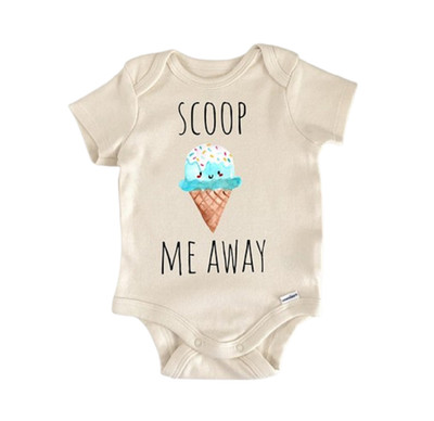 Ice Cream Summer Newborn Baby Onesie  Bodysuit
