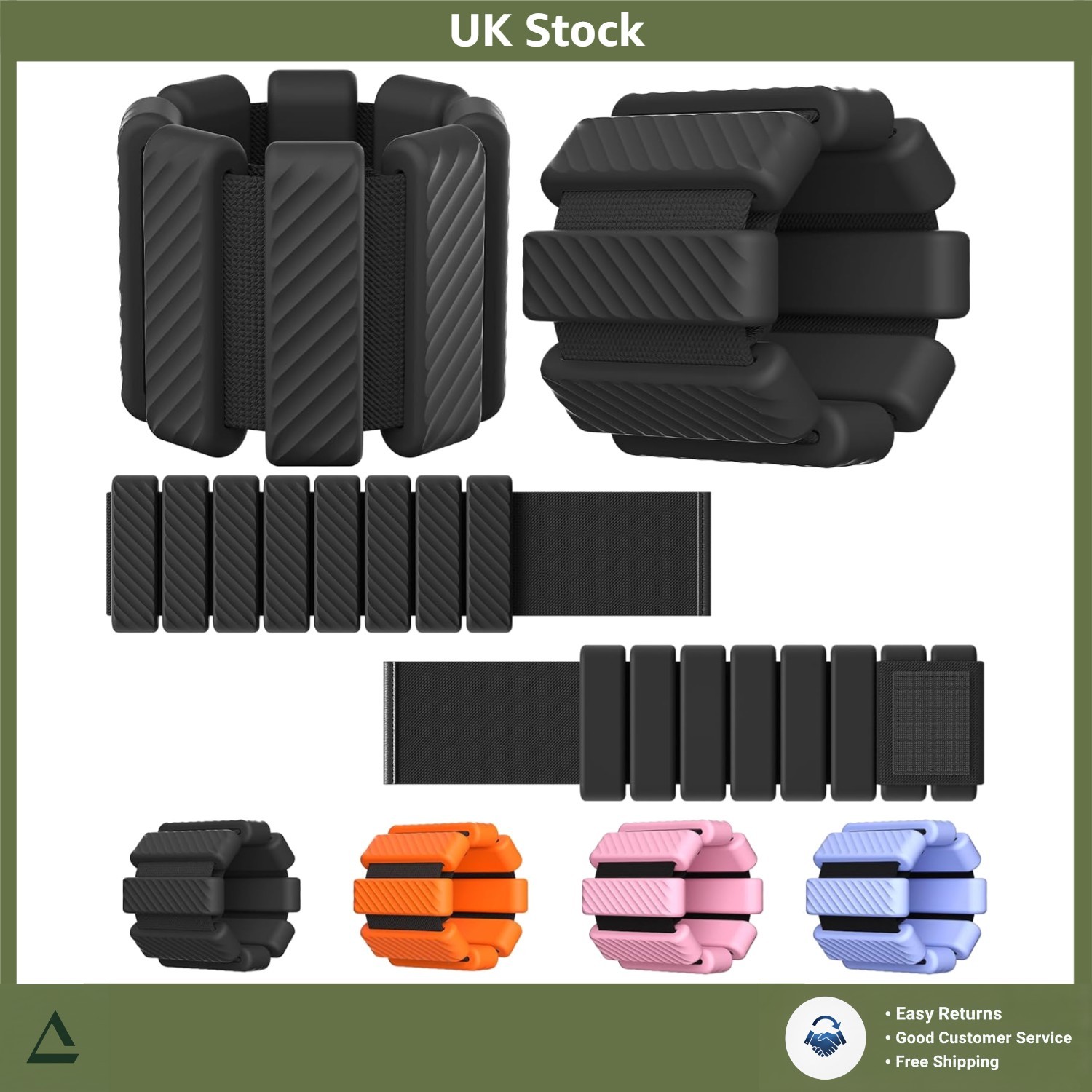 Wearable Wrist Ankle Weights Set Adjustable 1LB Each Pair