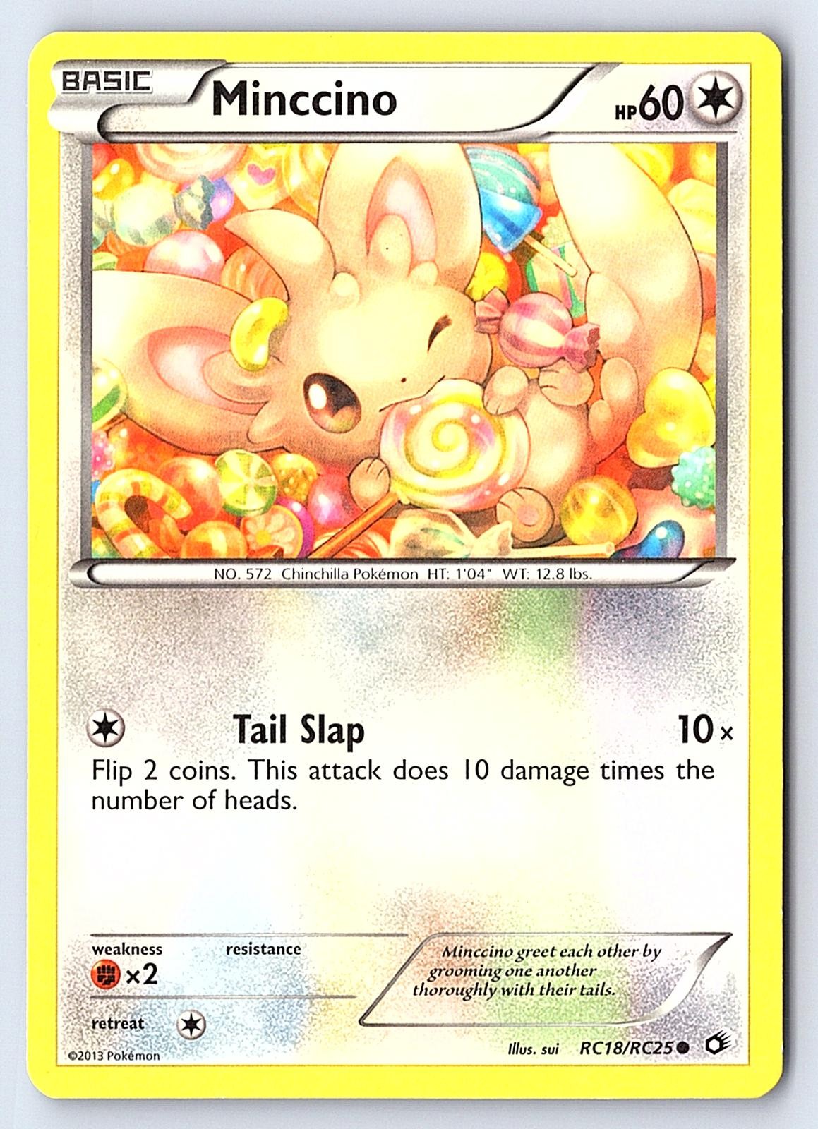Minccino RC18/RC25 Holo Legendary Treasures: Radiant Collection Pokemon LP