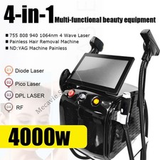 4-IN-1 Multi-Function Laser Hair Tattoo Removal Skin Care Beauty Salon Equipment