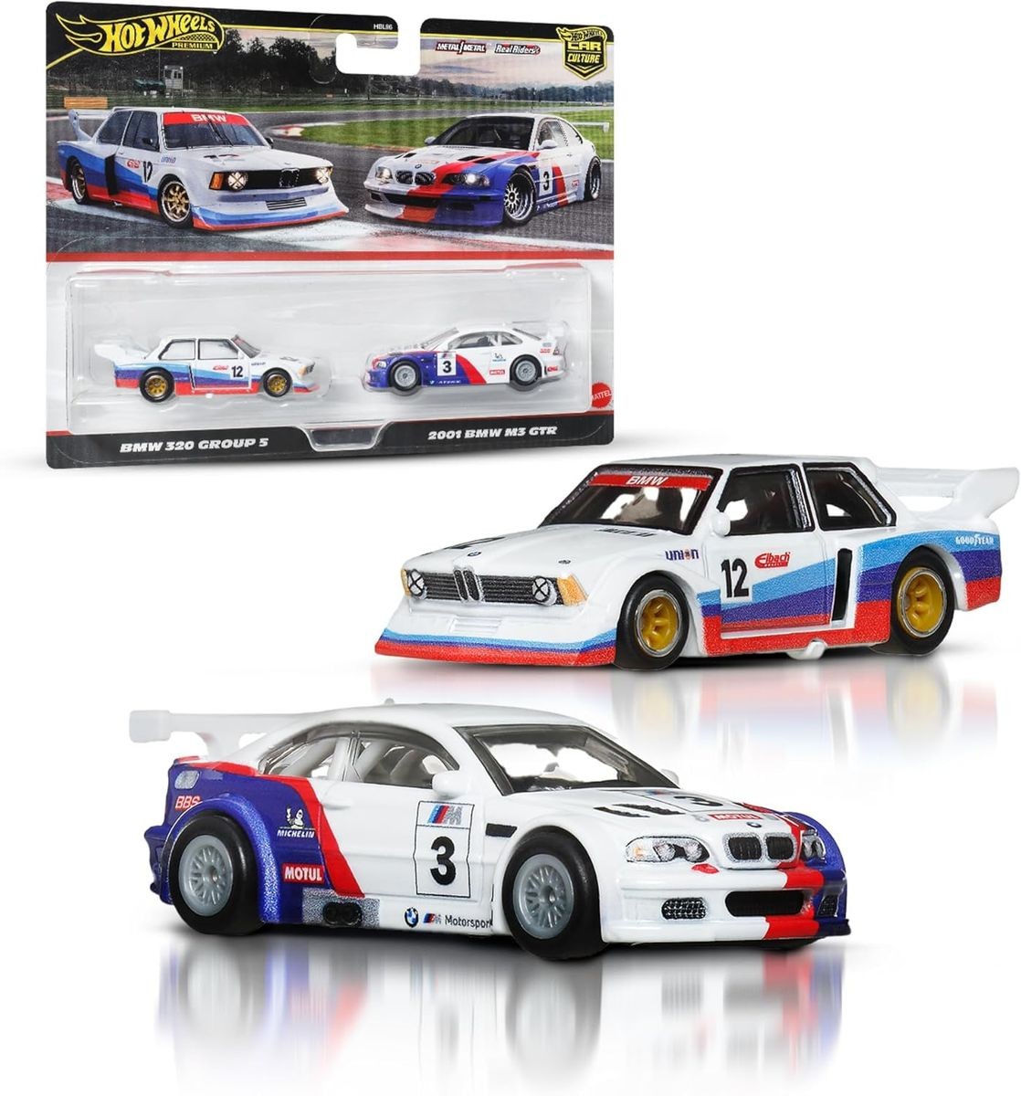 Mattel JBK99 - Hot Wheels - Premium Car Culture 2er-Pack: BMW, 1:64