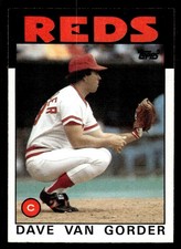 1986 Topps #143 Dave Van Gorder Card Cincinnati Reds
