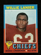 1971 Topps #114 Willie Lanier RC Kansas City Chiefs VG-EX