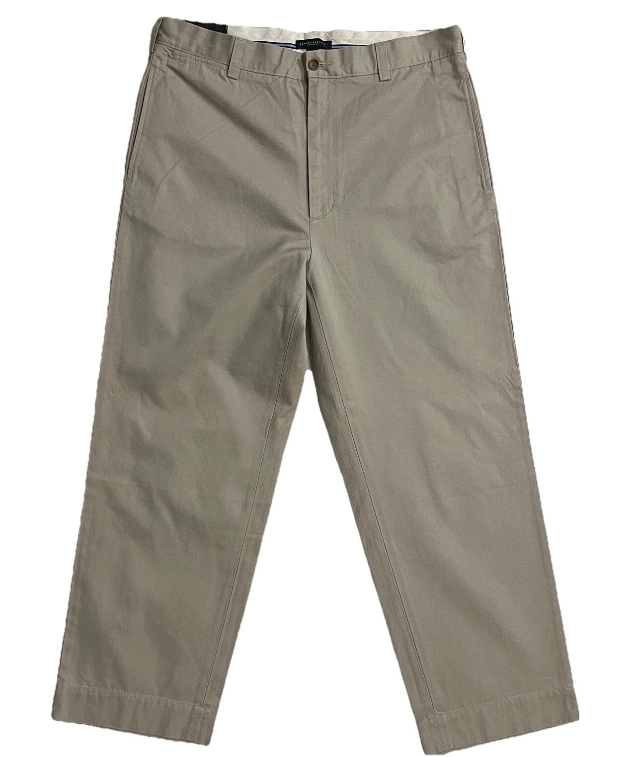 Banana Republic Men’s Chino Pants 38x30 Flat Front Relaxed Leg Khaki Beige New