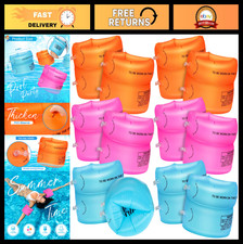 Inflatable Swim Arm Floaties for Adults - Adjustable Swim Wings Sleeves, 3 Col