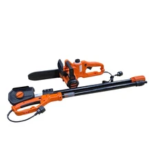BLACK+DECKER 10 in. 8 AMP Corded Electric Chainsaw with Pole Attachment