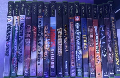 Original Xbox Game Lot 18 Games Halo GTA Jaws Hobbit Tested Bundle