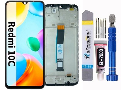 Für Xiaomi Redmi 10C 220333QAG Display Komplettes LCD +Touch Schwarz Rahmen