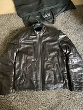 Hugo Boss Reversible Leather Jacket Eu50  m/L40/41Chest,Black ,rare Ltd edition 