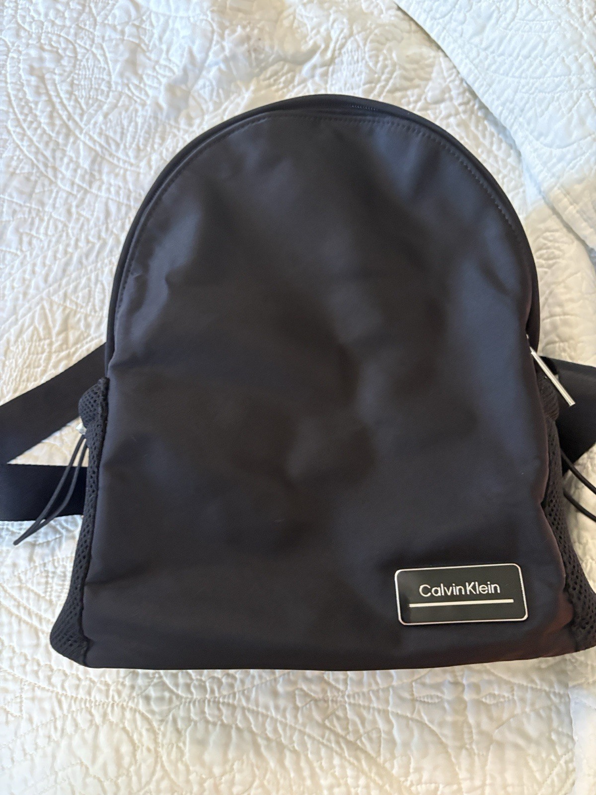 Calvin Klein Women's Backpack Purse with Zip Closure and Adjustable Strap