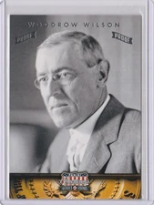 WOODROW WILSON 2012 PANINI AMERICANA HEROES & LEGENDS SILVER PROOF CARD #19/50