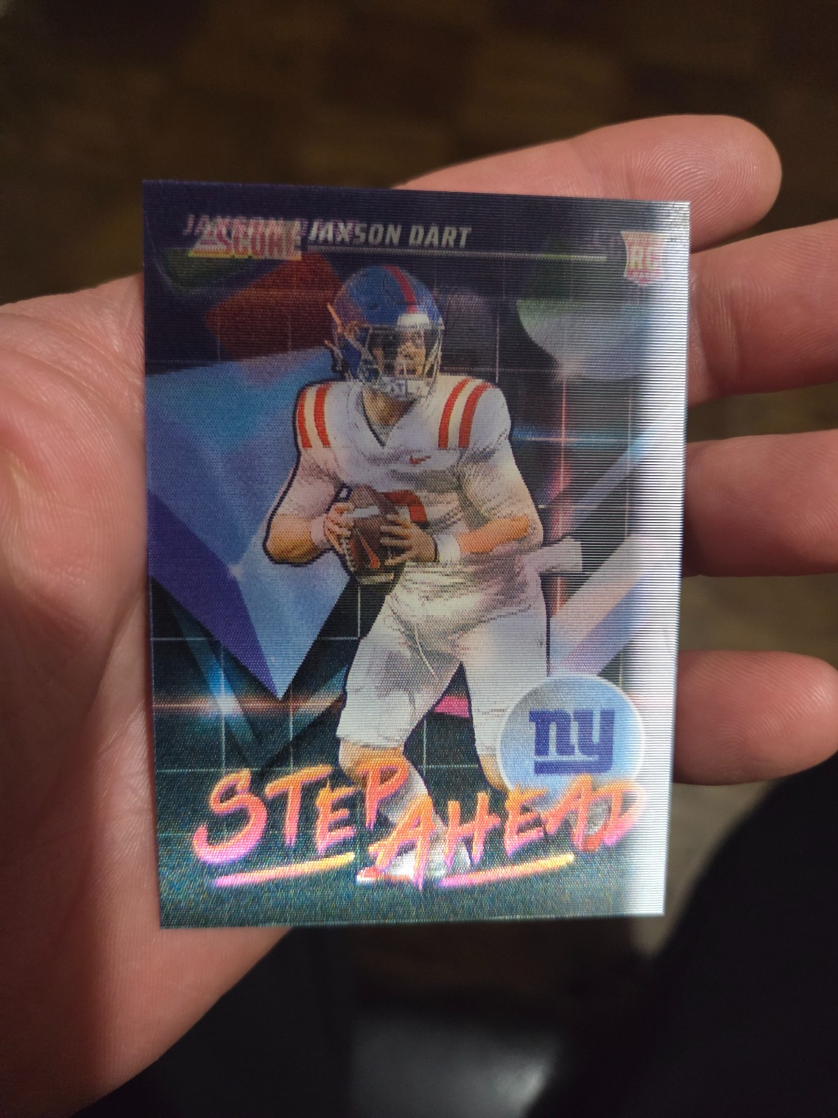 2025 Score - Step Ahead Jaxson Dart #SA-19 (RC) Case Hit!