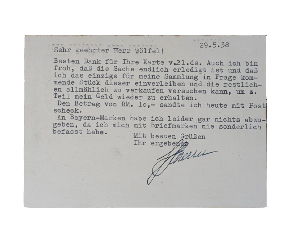 Hitlerjugend Drittes Reichsführerlagern der HJ Feldpost 24.5.1938 Postkarte - Bild 2 von 2