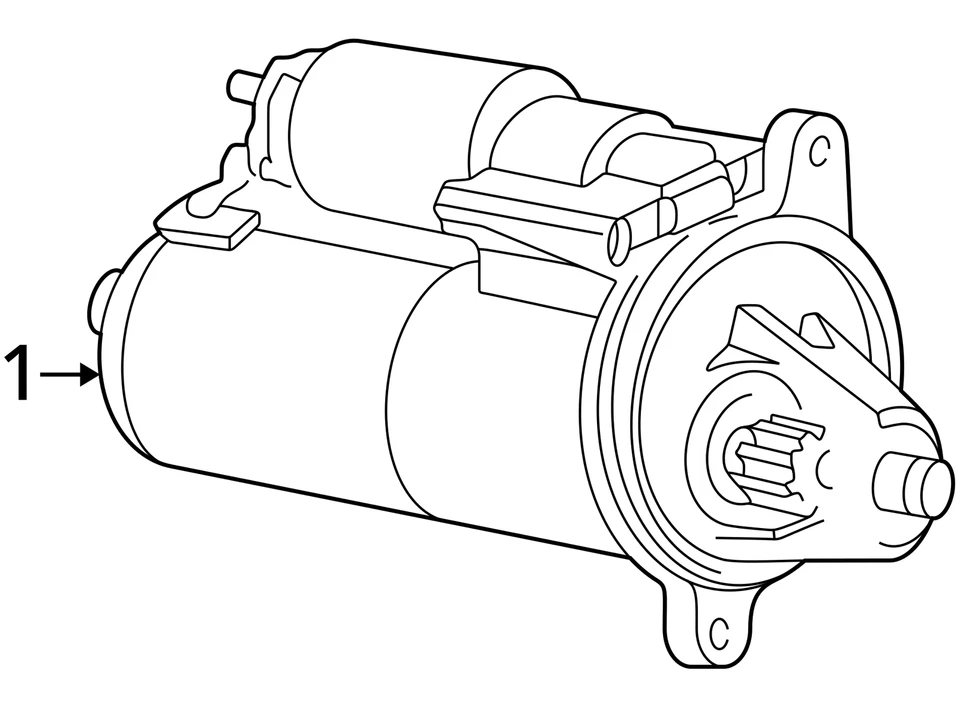FITS 2001-2011 FORD MAZDA RANGER B2300 REMAN STARTER 1F2018400R0C - NEW OEM - Image 3 of 3