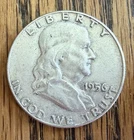 1956 P BEN FRANKLIN HALF DOLLAR - 90% SILVER - NICE DETAIL - ESTATE FIND