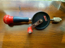 Stanley No. HI220 Handyman Hand Drill ~ HY-LO Drive in Great Condition ~ 7 Bits