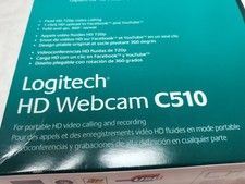 Logitech HD Webcam C510 Black - HD 720p 8 MP USB 2.0 Still in box